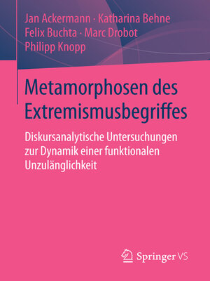 cover image of Metamorphosen des Extremismusbegriffes